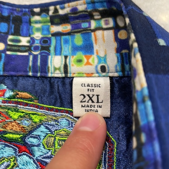 Men’s Robert Graham Button Down Long Sleeve Shirt - Size 2XL - Picture 3 of 5